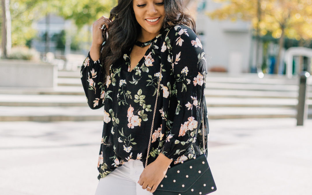 Floral Choker Tunic